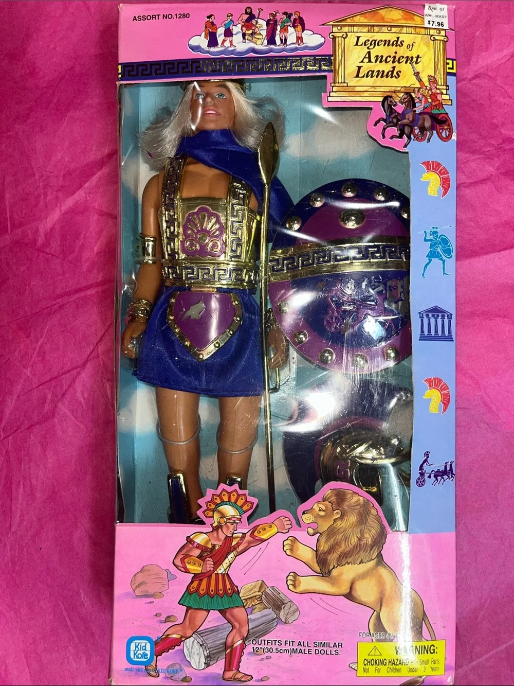 vintage 1996 Legends of Ancient Lands Roman Gladiator 12-inch action figure NRFB
